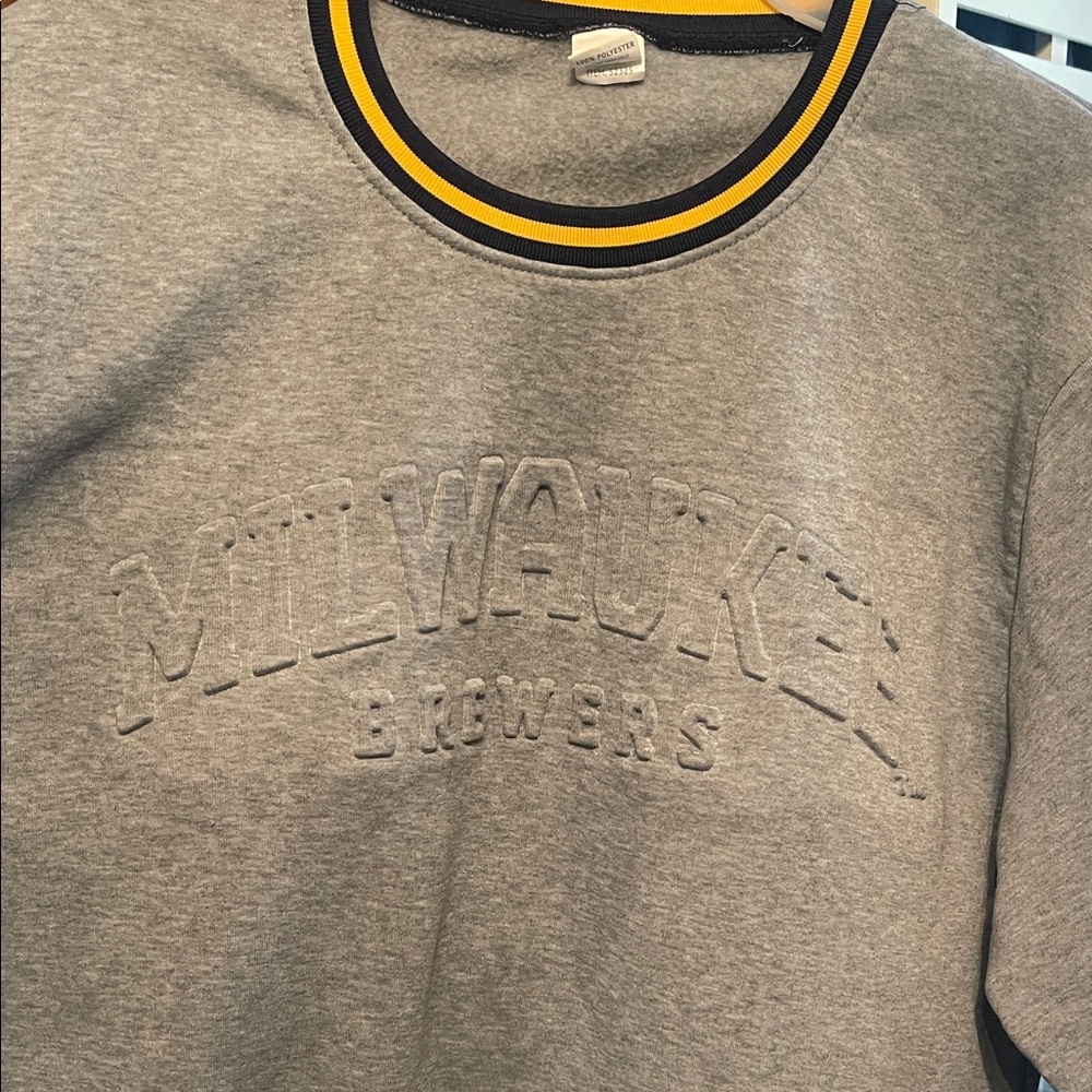 Gray Milwaukee Brewers Sweatshirt